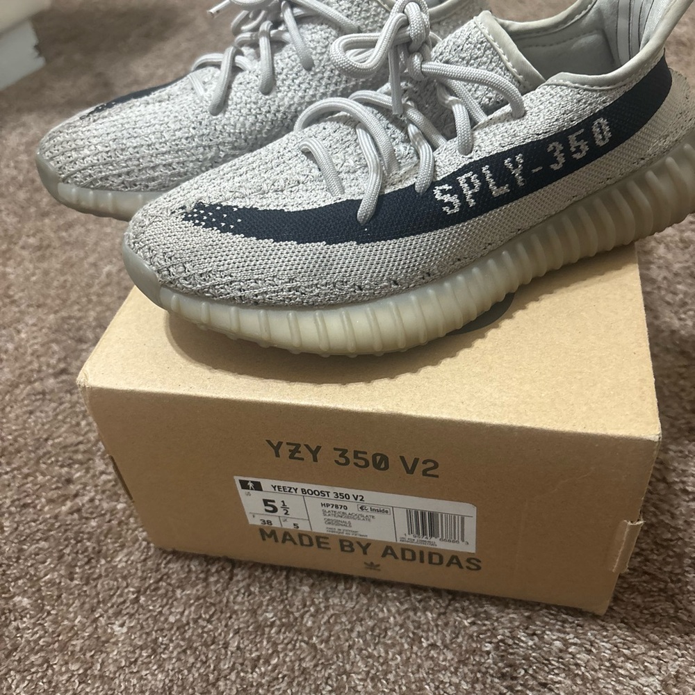 Adidas YZY 350 V2 in Gray and Black